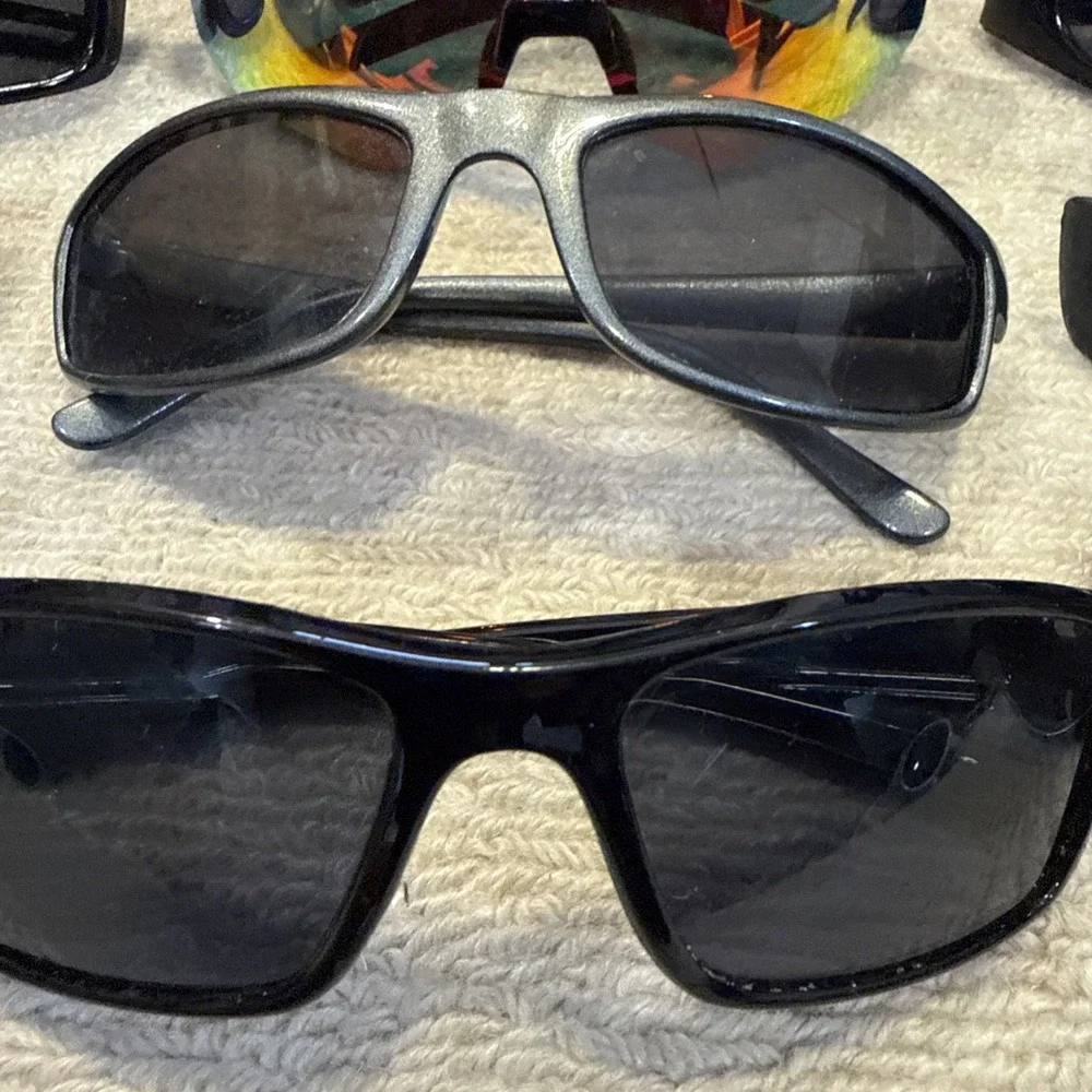 9 pairs of kids Wrap Shield Style Sunglasses  - fishing, sports, biking- Mint